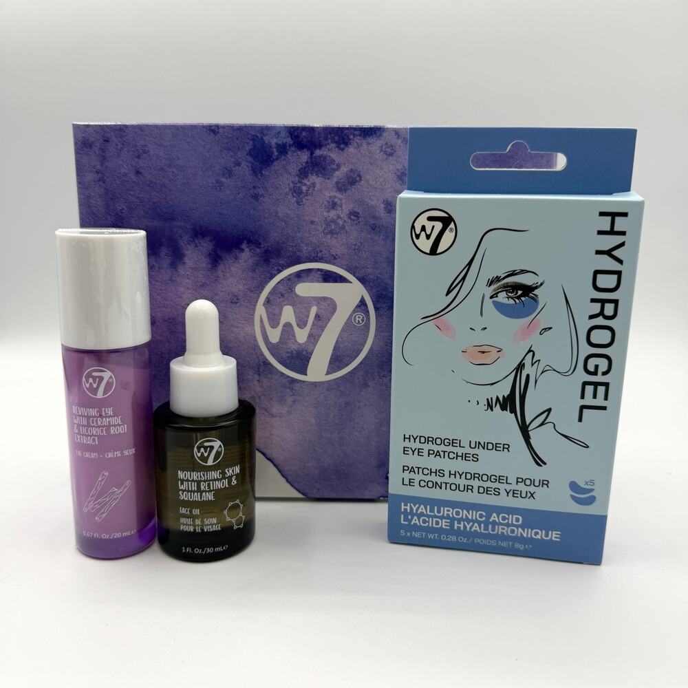 W7 Hydrate & Revive Skincare Gift Set Retinol Squalane Eye Cream Patches‎